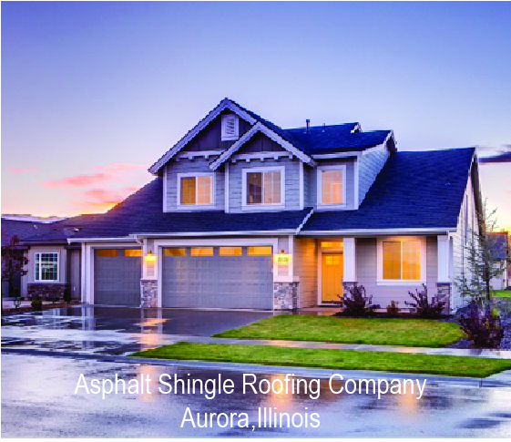 Aurora IL home with stunning dark grey asphalt shingle roof installation for new construction home