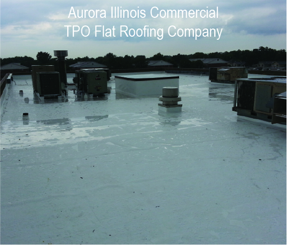 Commercial TPO Flat Roof Aurora IL