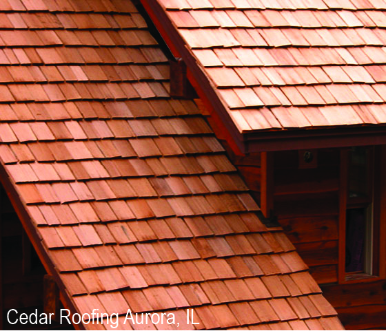 Best Cedar Shake Roofing Company close up of cedar shakes in Aurora IL