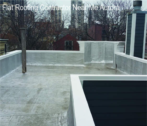 Modified Bitumen Flat Roof Completed for multi story home