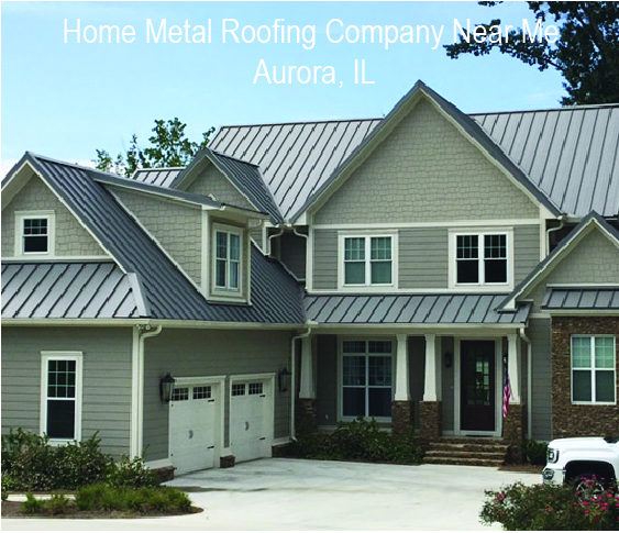 standing seam metal roof for residential home Aurora IL